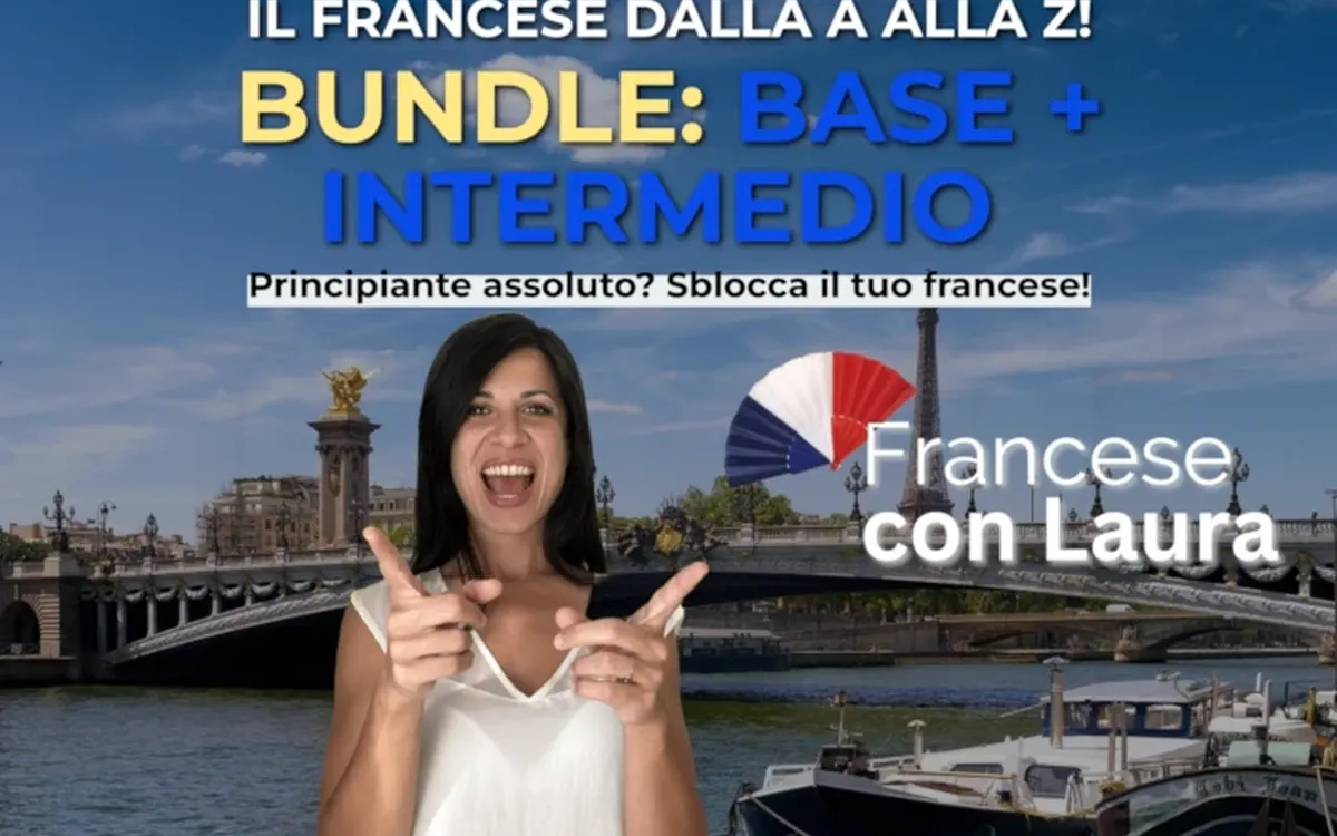 Bundle Base + Intermedio – Francese con Laura