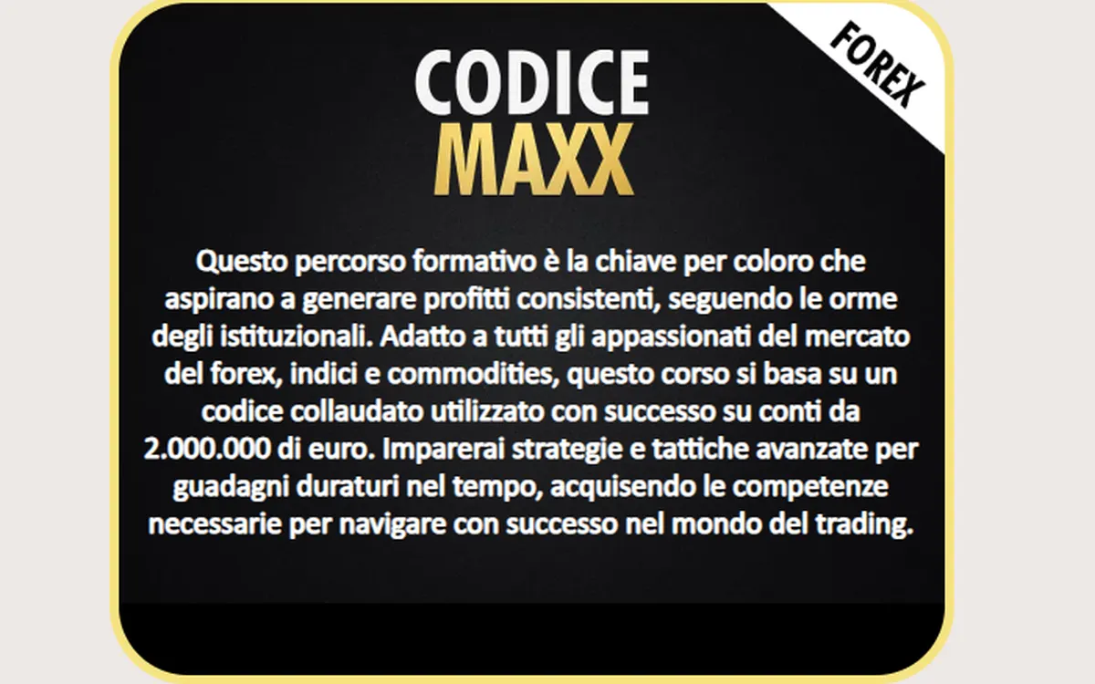 Codice Maxx Lifetime – Maxx Mereghetti