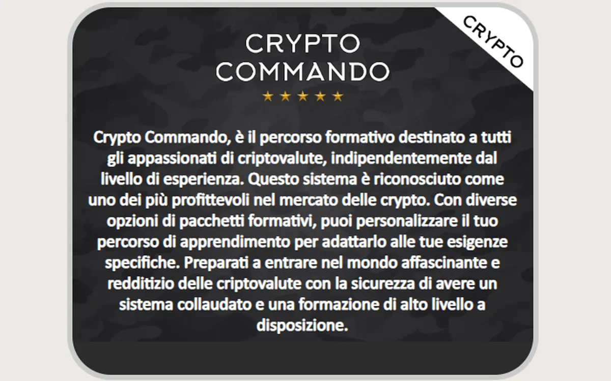 Crypto Commando (Arsenale Completo) – Maxx Mereghetti