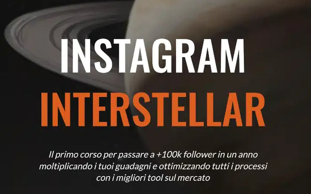 Instagram Interstellar 2.0 – Gabriele Venturini