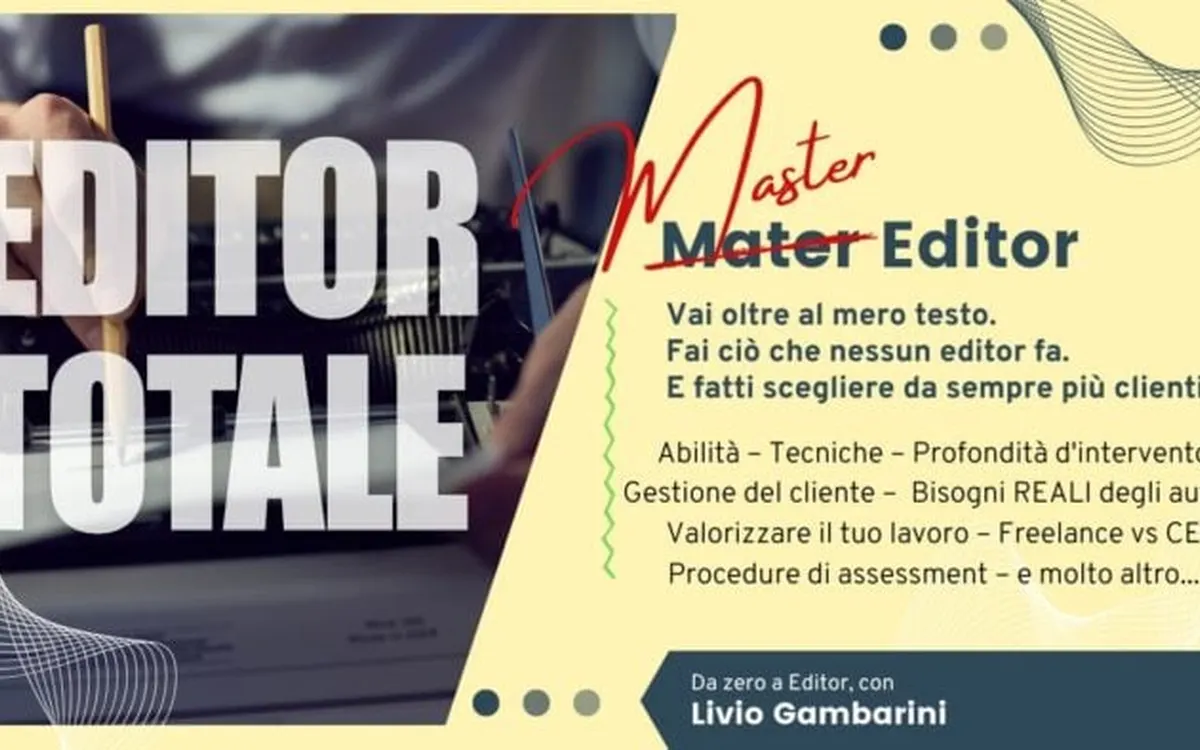 Master Editor Totale – Rotte Narrative