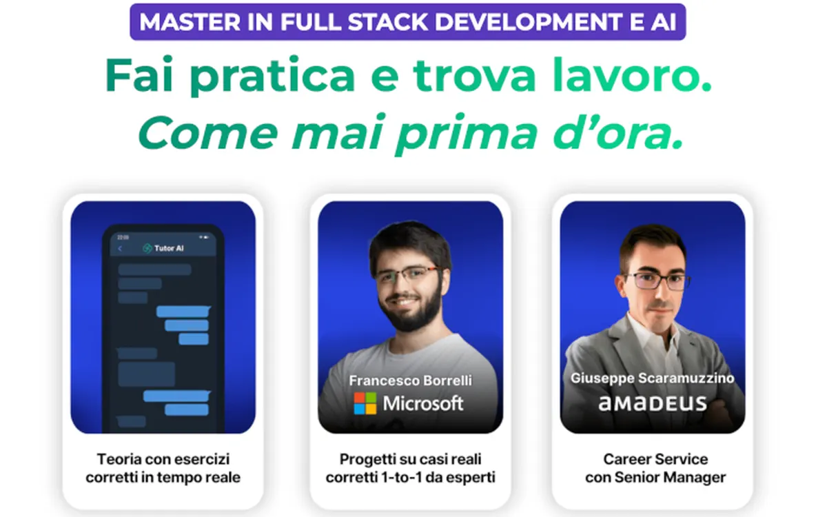 Master in Full Stack Development e AI – start2impact