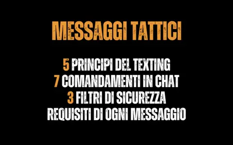 Messaggi Tattici + Bonus – Metodo Bad Boy
